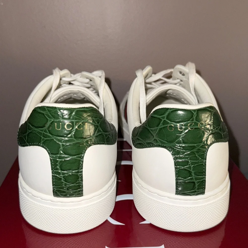 Men’s Gucci Ace Lace-Up Web Sneaker - Picture 3 of 12